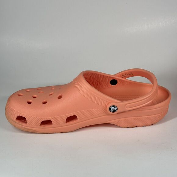 Crocs Mens Size 13 Papaya Classic Clog Mule Authentic Shoe Style 10001 - Picture 8 of 15